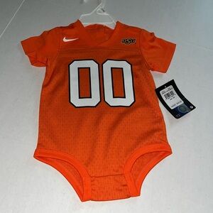 Nike OSU Cowboys Infant NCAA‎ College Football Jersey Bodysuit 3/6 Months New